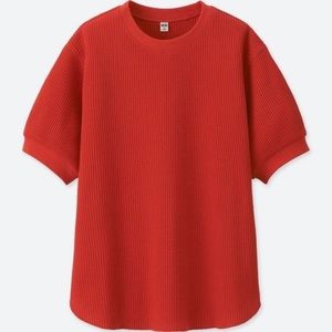 Uniqlo 1/2 sleeve waffle shirt